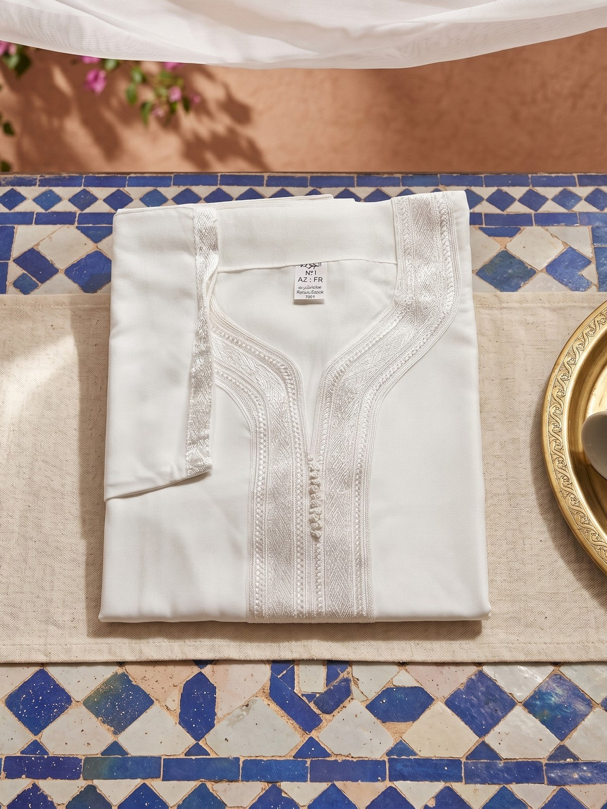 Off White Moroccan Gandoura