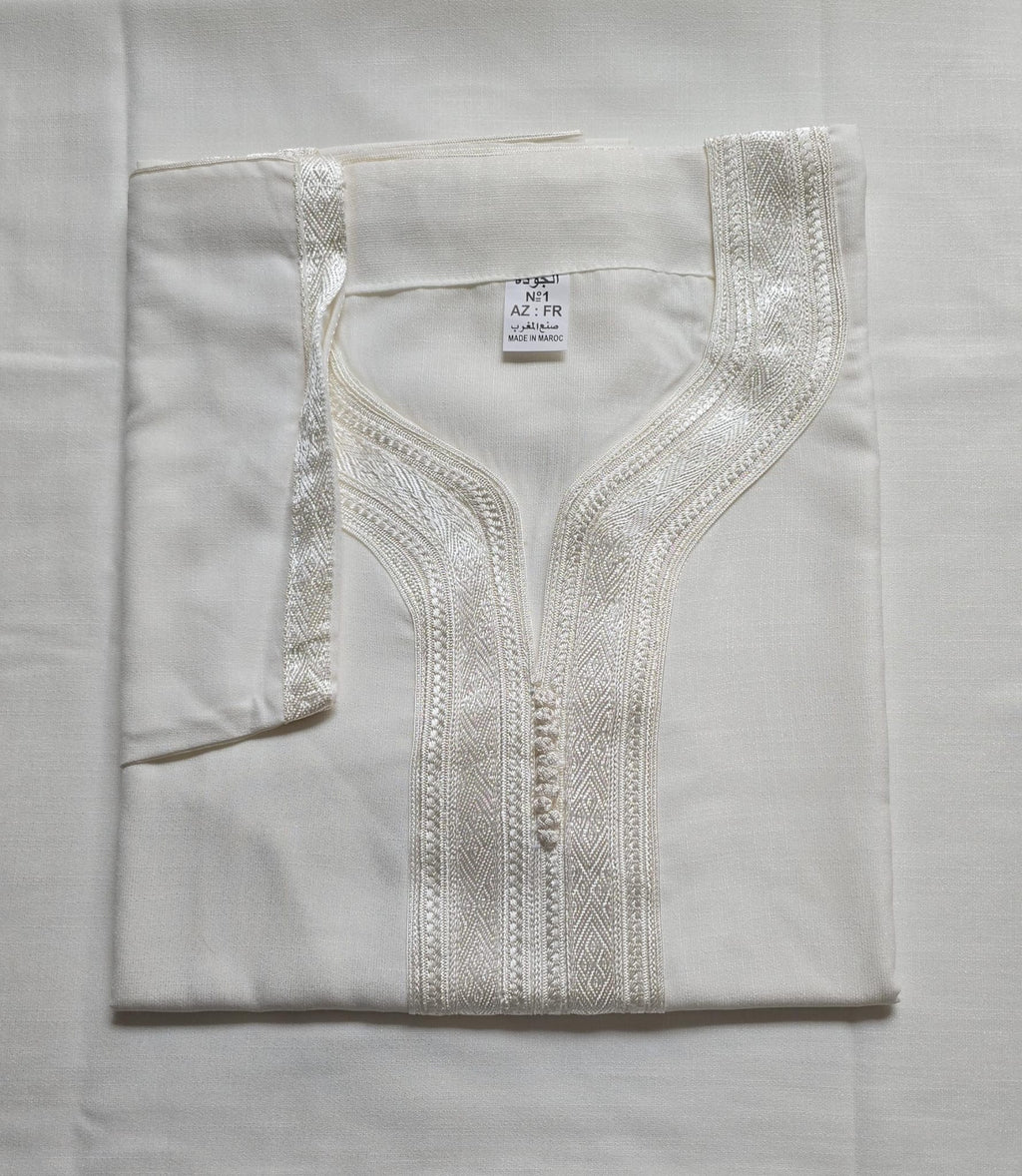 Off White Moroccan Gandoura