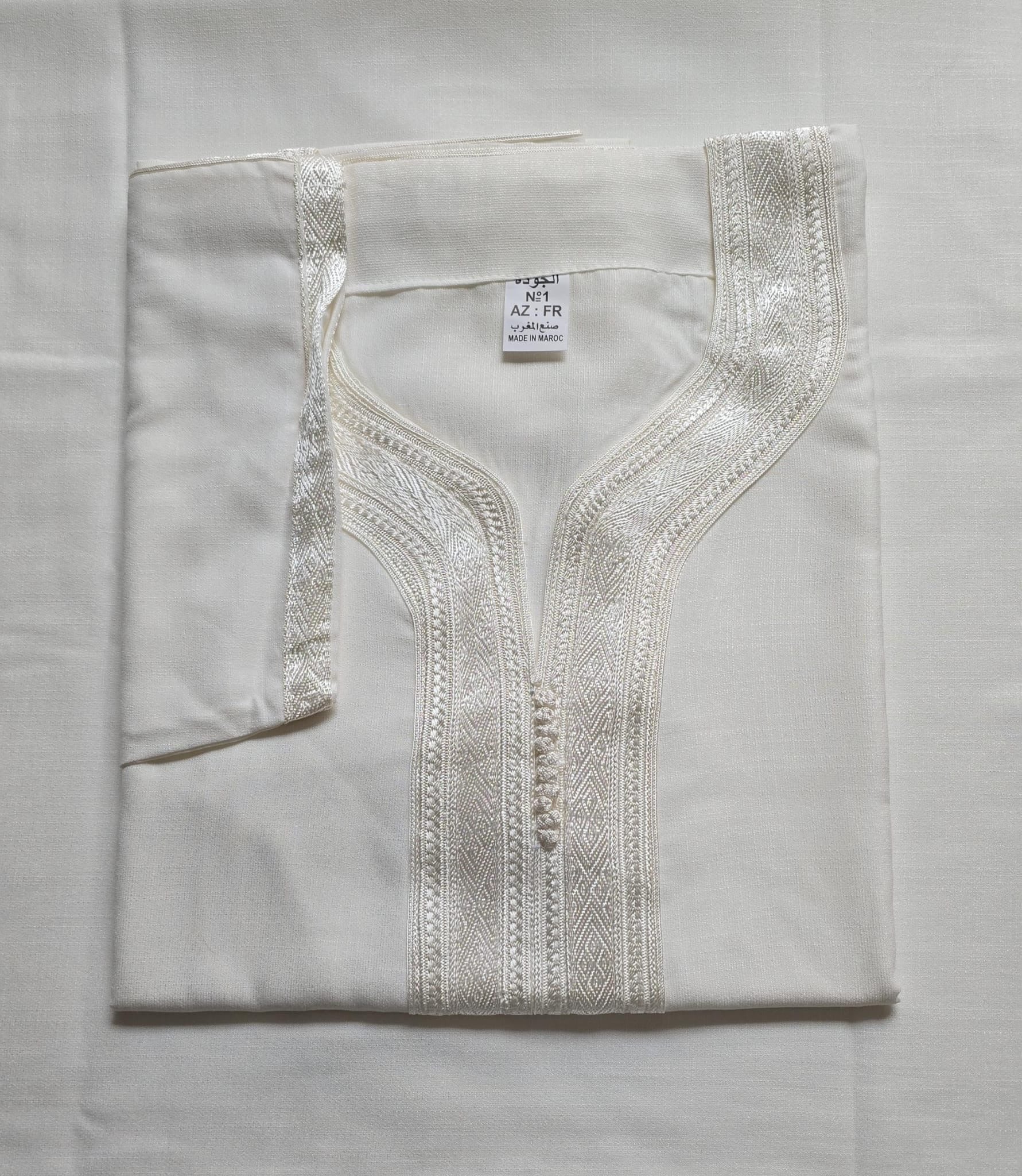 Off White Moroccan Gandoura