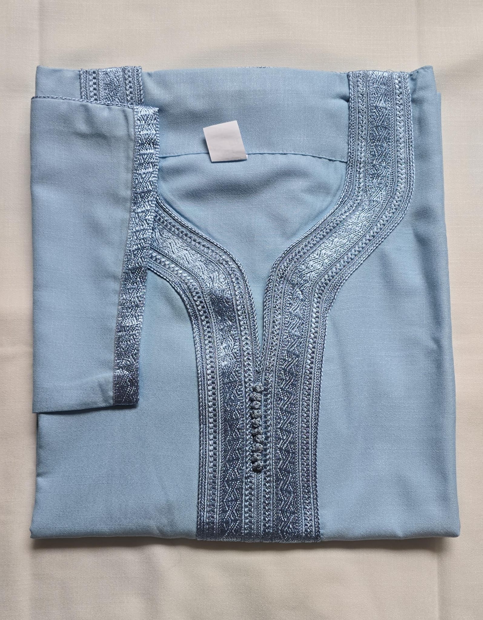 Light Blue Moroccan Gandoura