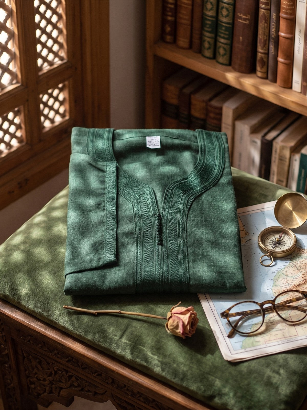Forest Green Moroccan Gandoura